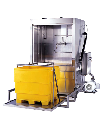BW-1000-C Bin Washer_no_cont_label_no bg (Small) BW-1000-C Model Commercial Dishwasher Manufacturer Brand Partner Douglas Washing and Sanitizing Systems Safer Cleaner Faster Industrial Dishwasher Restaurant Dishwasher Food Industry Cleaning Machines