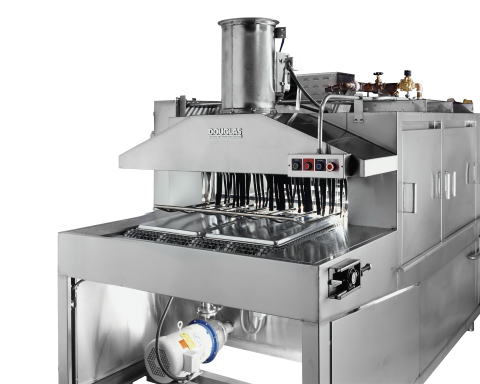 WR-2500-ABPW (Small) Conveyor Tunnel Washer Model Commercial Dishwasher Manufacturer Brand Partner Douglas Washing and Sanitizing Systems Safer Cleaner Faster Industrial Dishwasher Restaurant Dishwasher Food Industry Cleaning Machines