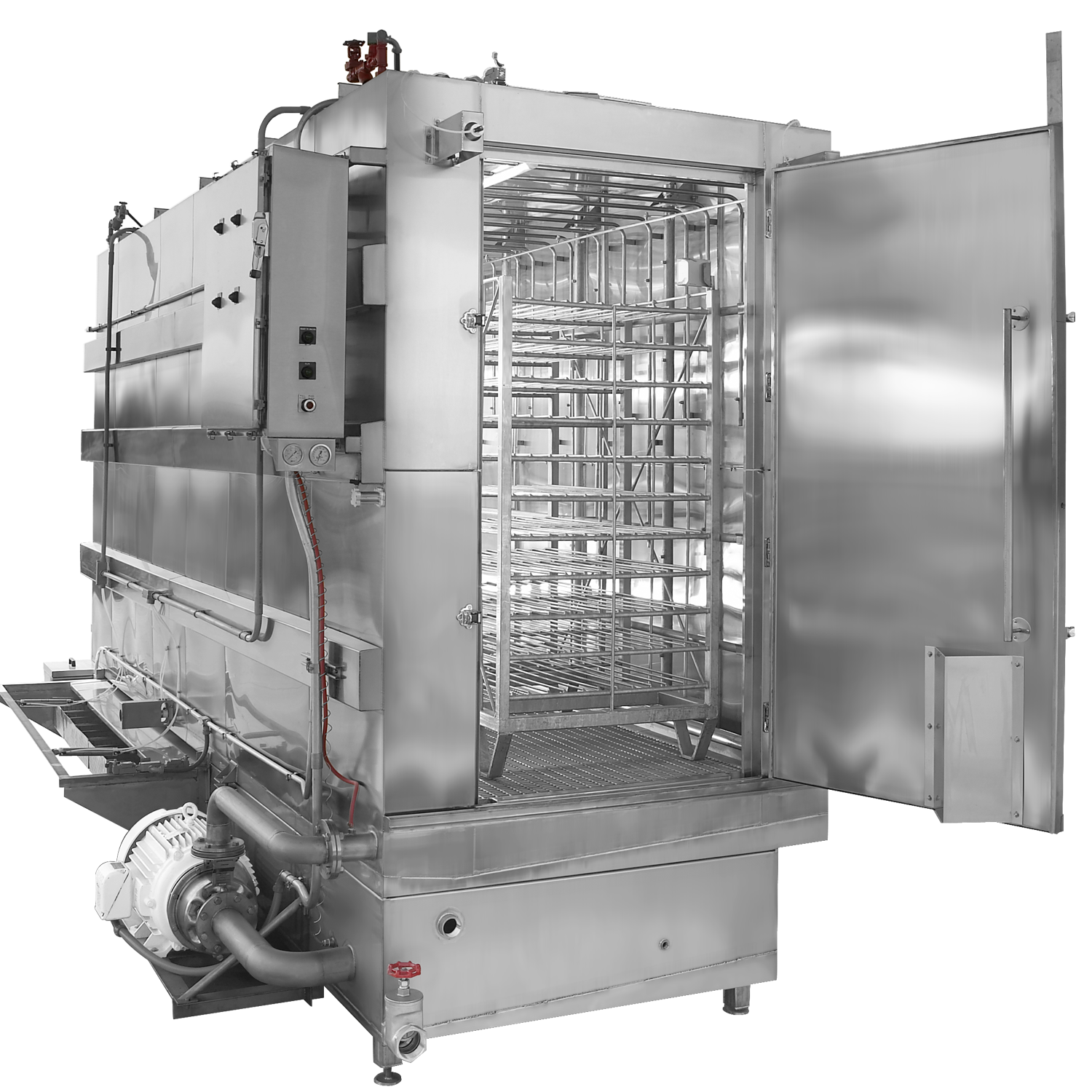 STW-with-Smoke-Rack Model Commercial Dishwasher Manufacturer Brand Partner Douglas Washing and Sanitizing Systems Safer Cleaner Faster Industrial Dishwasher Restaurant Dishwasher Food Industry Cleaning Machines